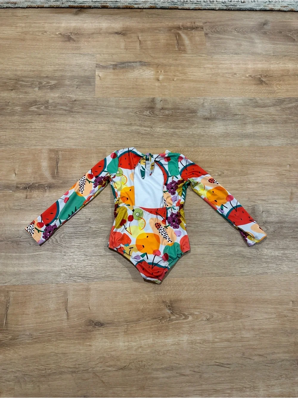 Pepita & Me Long-Sleeve Fruit Print Swimsuit size  6